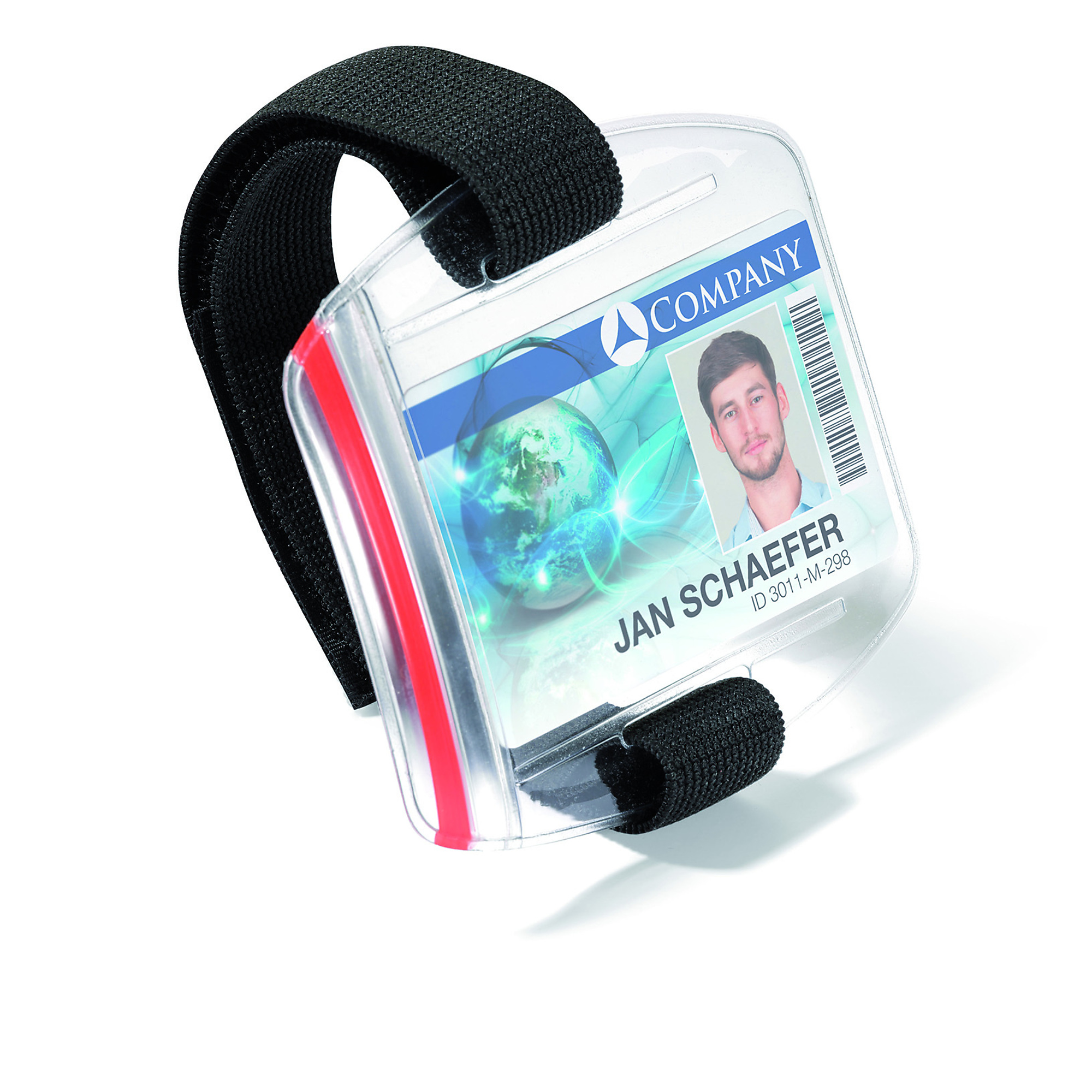 Durable, Card Holder Outdoor Secure w/Arm Band, Blk 10 box, Color Finish Clear, Model# 841419